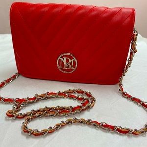 Badgley Mischka Red Crossbody Purse